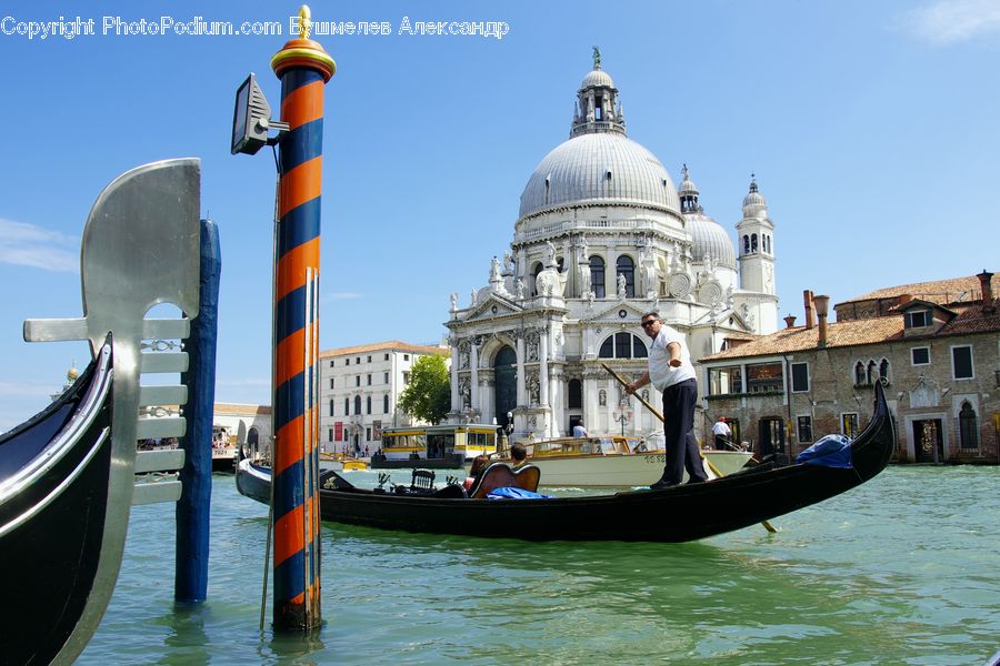 Boat, Gondola, Canal, Outdoors, River, Water, Dock