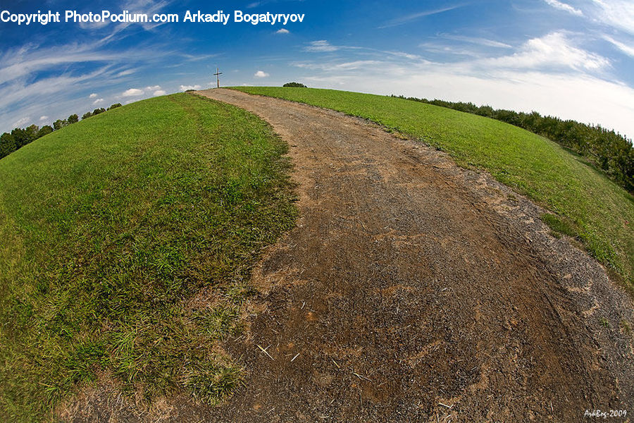 Dirt Road, Gravel, Road, Countryside, Hill, Outdoors, Grassland