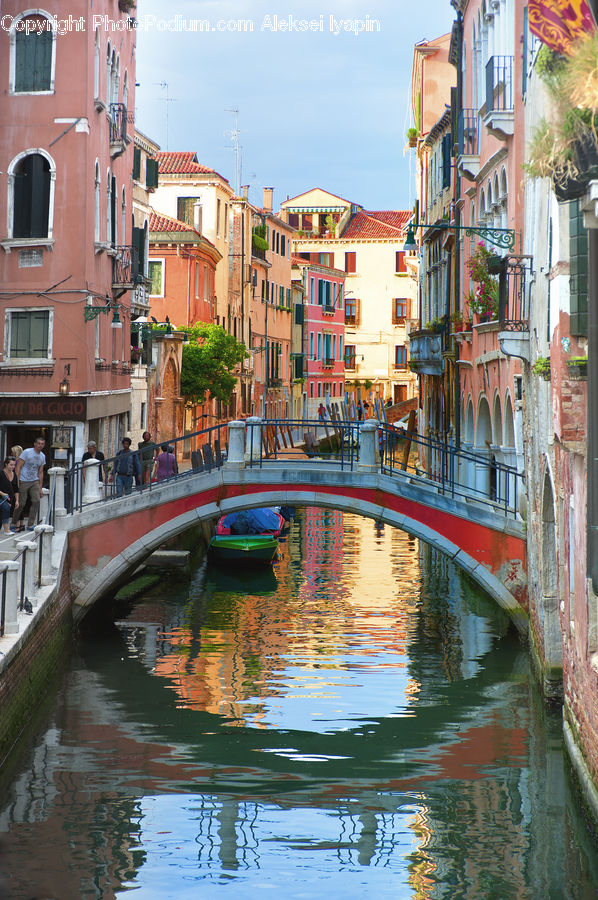 Canal, Outdoors, River, Water, Boat, Gondola, Alley