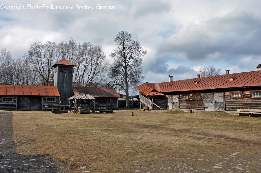 Countryside, Field, Rural, Cabin, Hut, Shack, Shelter