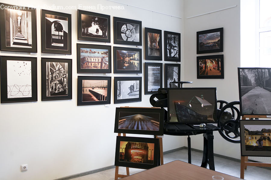 Chair, Furniture, Fireplace, Hearth, Art, Art Gallery, Entertainment Center
