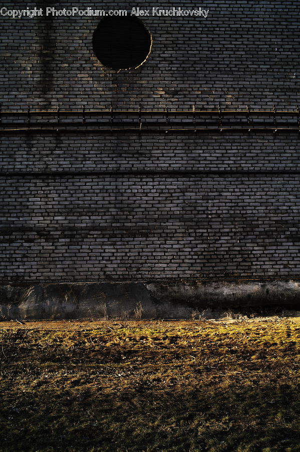 Brick, Fence, Wall, Hole