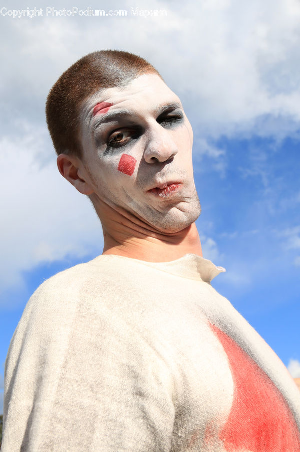 People, Person, Human, Clown, Performer, Leisure Activities, Face