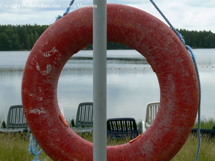 Life Buoy, Bench, Chair, Furniture, Hole