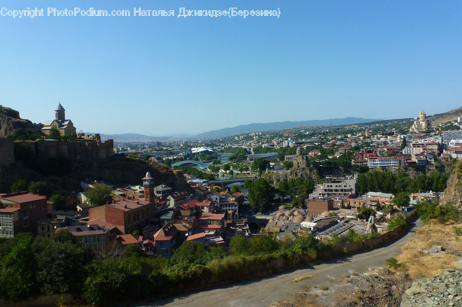 Architecture, Castle, Fort, Aerial View, Building, Housing, Villa