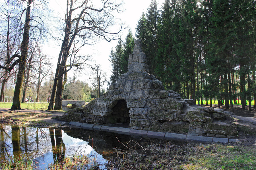 Tomb, Castle, Ditch, Fort, Moat, Crypt, Fountain