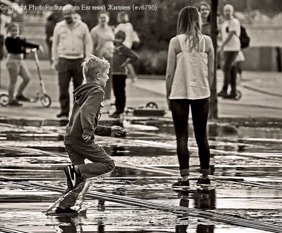 Human, People, Person, Blonde, Female, Woman, Boardwalk