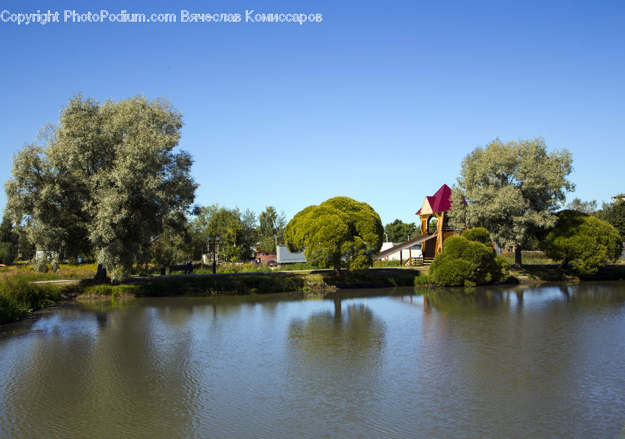 Outdoors, Pond, Water, Building, Housing, Villa, Landscape