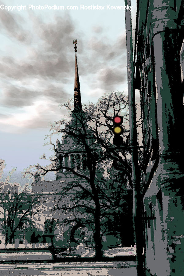 Architecture, Bell Tower, Clock Tower, Tower, Birch, Tree, Wood