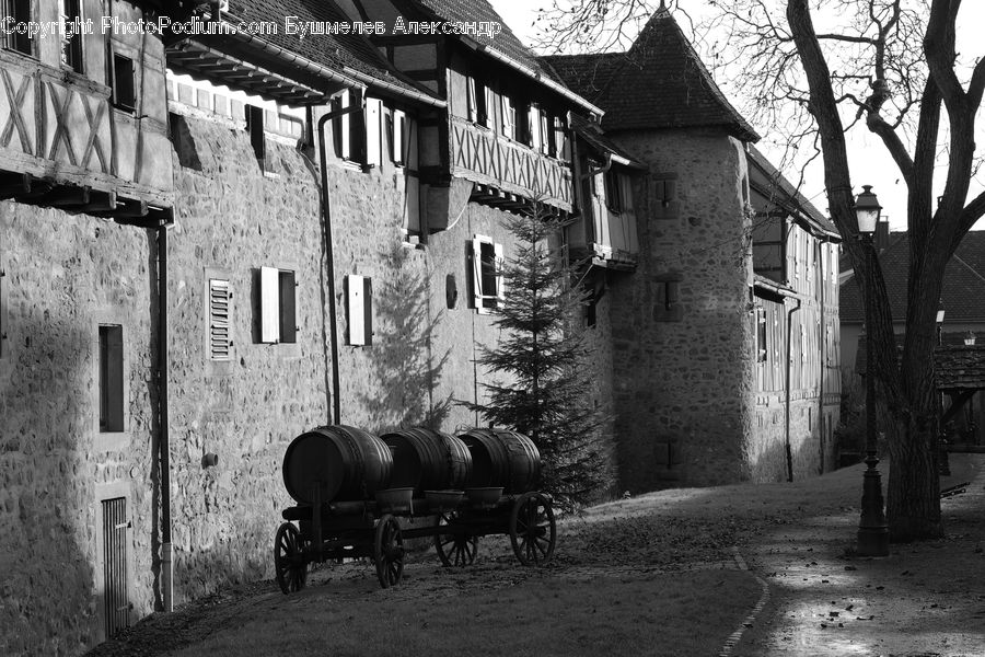 Alley, Alleyway, Road, Street, Town, Car, Wagon