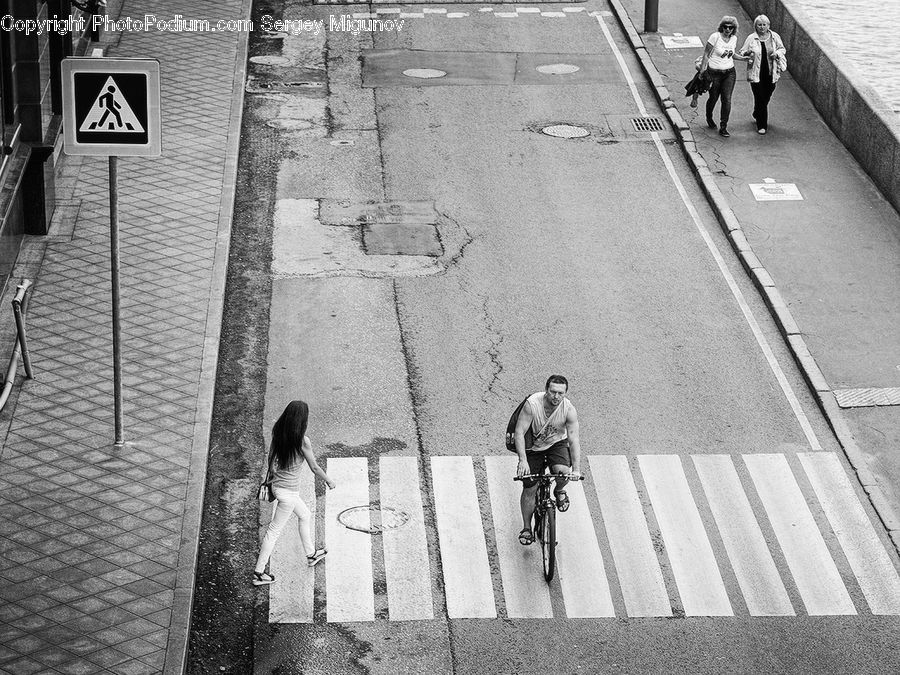 Brick, Bicycle, Bike, Cyclist, Pedestrian, Person, Vehicle