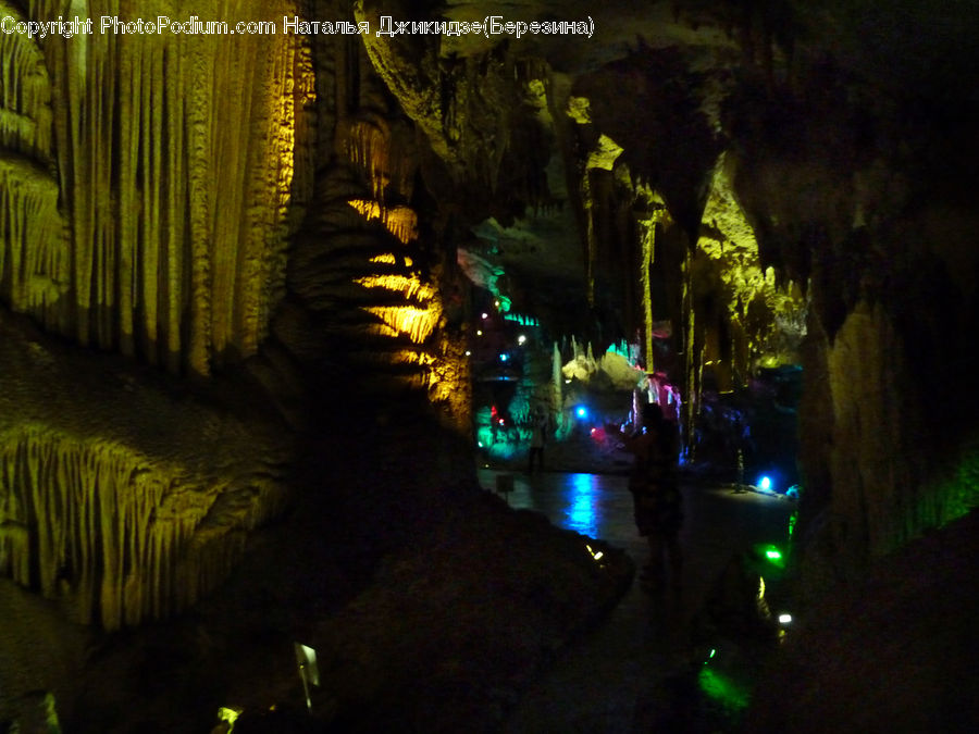 Cave, Night, Outdoors, Lighting, City, Downtown, Urban