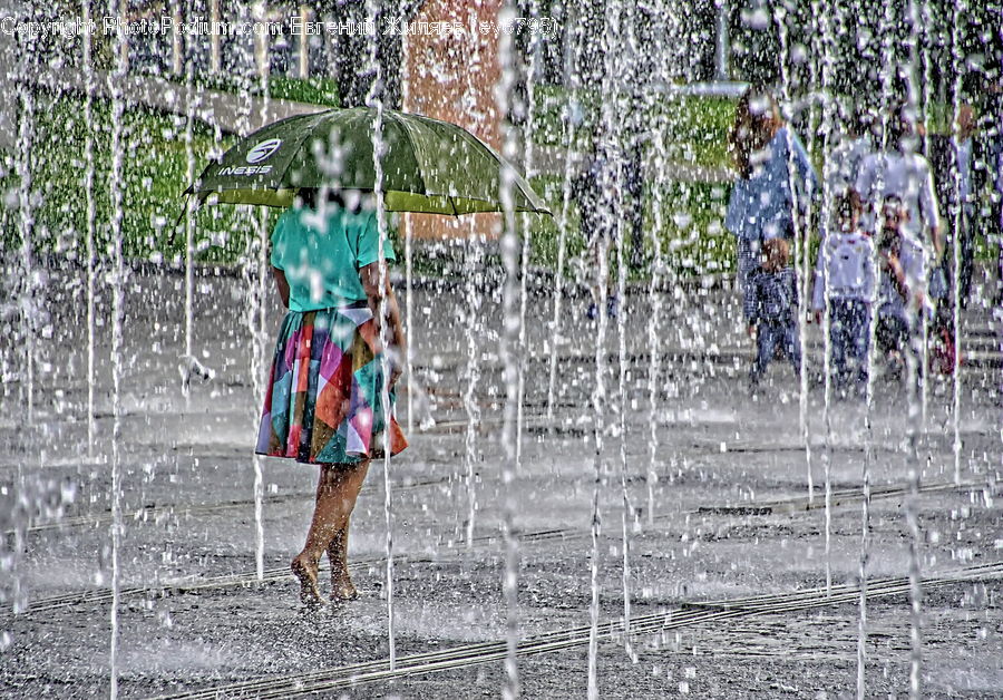 People, Person, Human, Collage, Poster, Fountain, Water