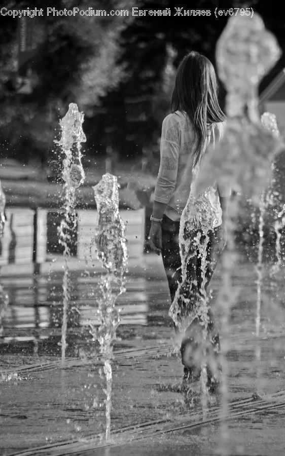 People, Person, Human, Water, Back, Outdoors, Ripple