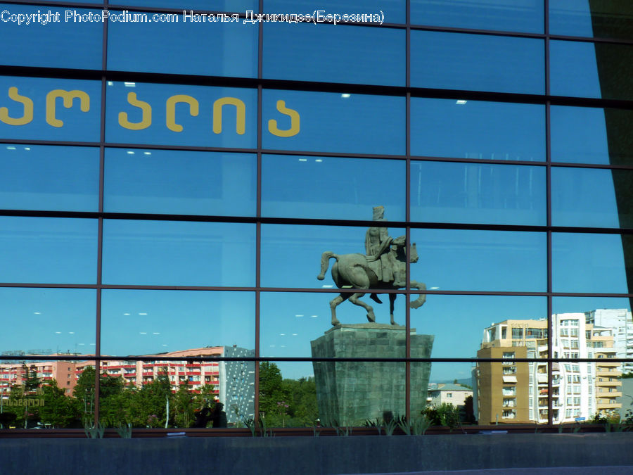 Plant, Potted Plant, Art, Sculpture, Statue, Building, Office Building
