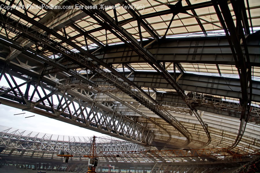Construction, Scaffolding, Canopy, Building, Architecture, Convention Center, Column