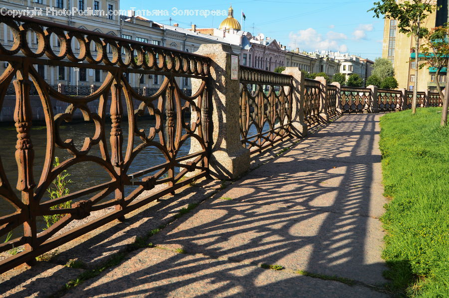 Boardwalk, Deck, Path, Sidewalk, Walkway, Rust, Patio