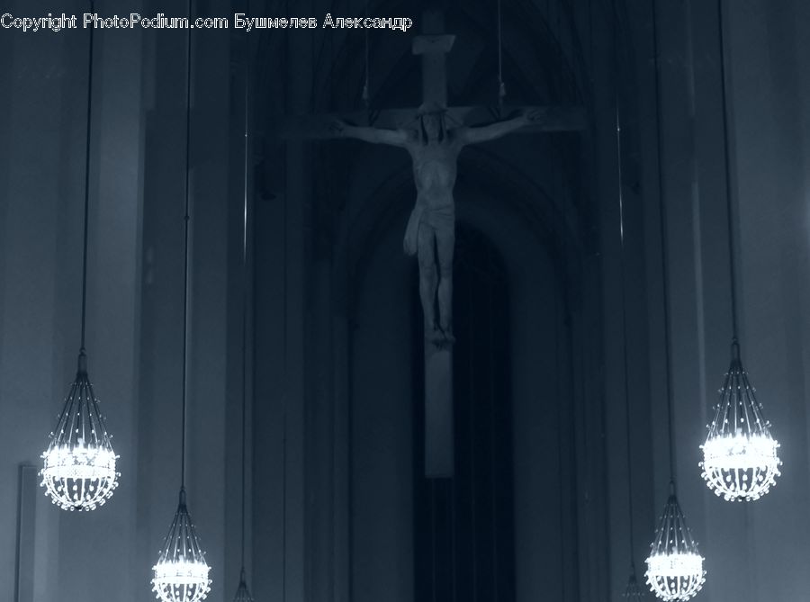 Cross, Crucifix, Architecture, Cathedral, Church, Worship