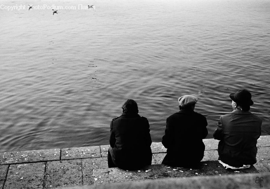 People, Person, Human, Back, Silhouette, Outdoors, Ripple