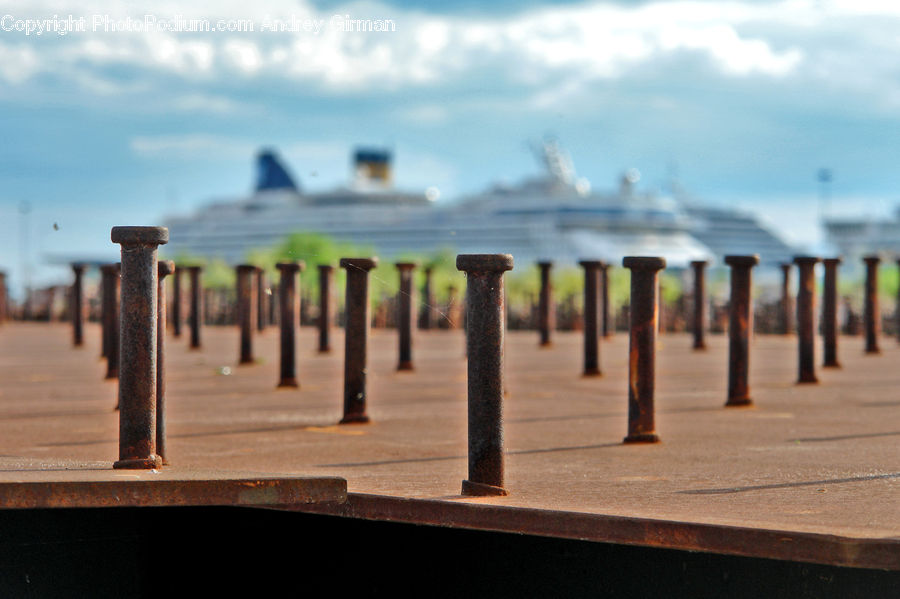 Coast, Outdoors, Sea, Water, Railing, Architecture, Dome