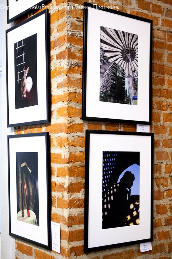 Brick, Collage, Poster, Silhouette, Art, Head, Portrait