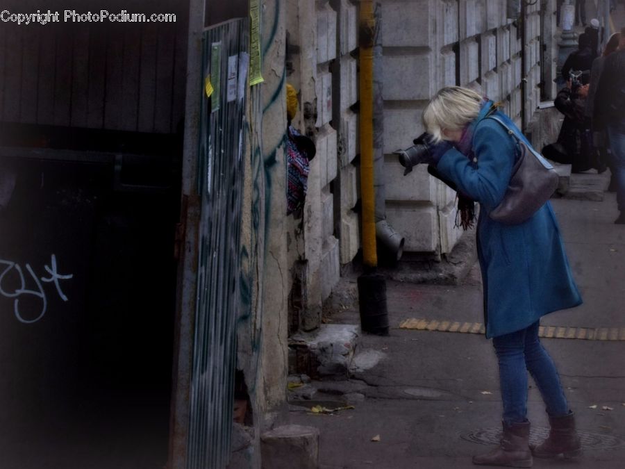 People, Person, Human, Blonde, Female, Woman, Alley