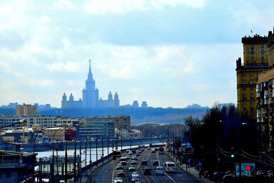 Harbor, Port, Waterfront, City, Downtown, Architecture, Tower