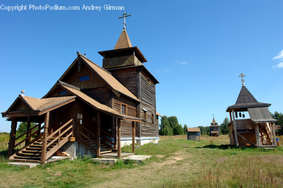 Building, Cabin, Shelter, House, Housing, Architecture, Bell Tower