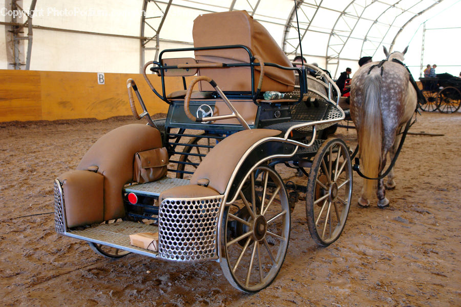 Carriage, Horse Cart, Vehicle, Animal, Horse, Mammal, Chair