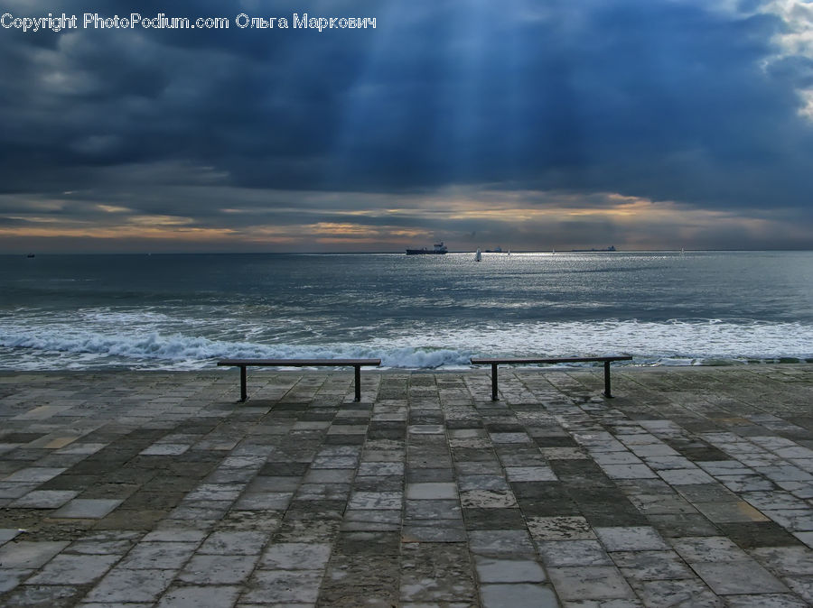 Ocean, Outdoors, Sea, Water, Beach, Coast, Pavement