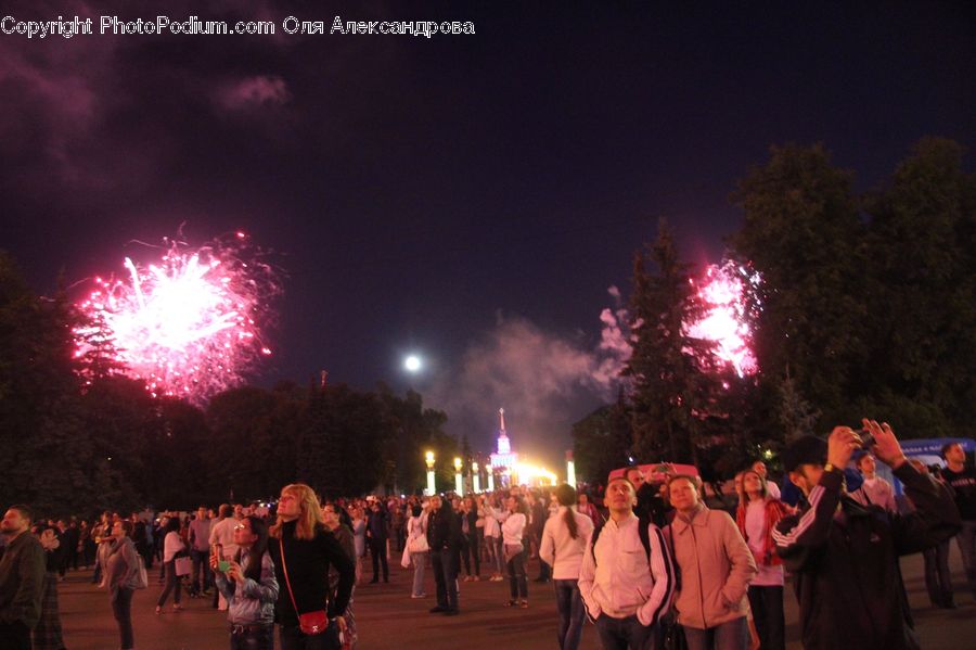 People, Person, Human, Vigil, Fireworks, Night, Dance