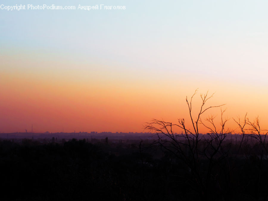 Dawn, Dusk, Sky, Sunrise, Sunset, Red Sky, Horizon