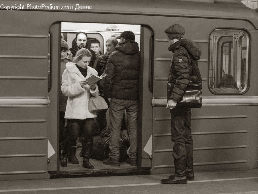 People, Person, Human, Subway, Train, Train Station, Vehicle