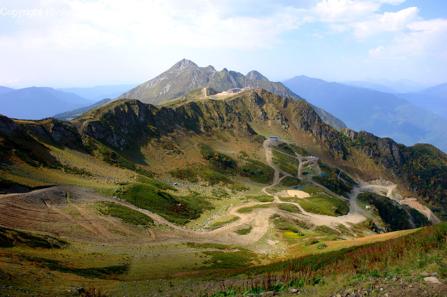Crest, Mountain, Outdoors, Peak, Mountain Range, Countryside, Hill