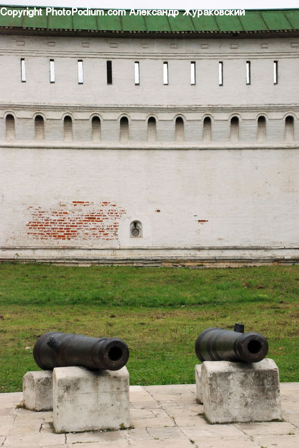 Cannon, Weaponry, Castle, Fort