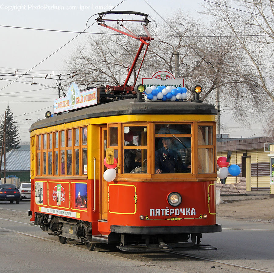 Rail, Streetcar, Tram, Trolley, Vehicle, Cable Car