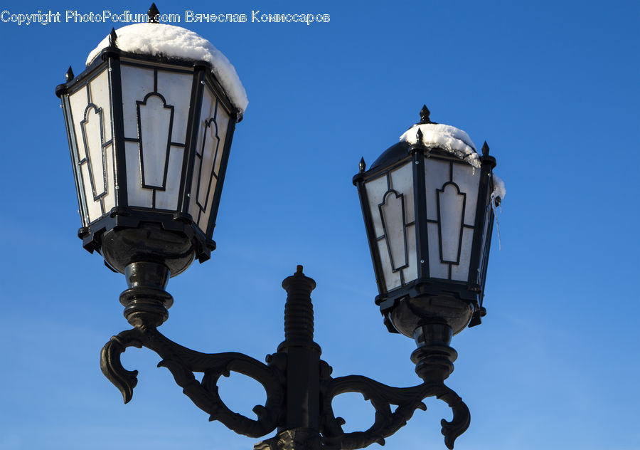 Lamp Post, Pole, Arch, Art, Gargoyle, Statue, Sculpture