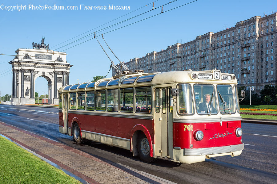 Rail, Streetcar, Tram, Trolley, Vehicle, Bus, Double Decker Bus