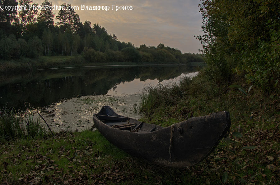 Boat, Canoe, Rowboat, Vessel, Dinghy, Outdoors, Land
