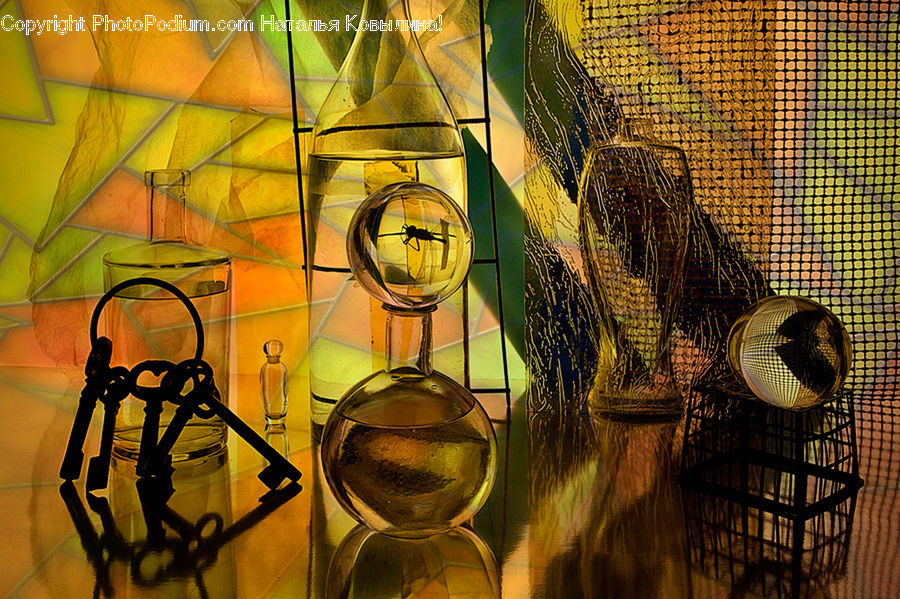 Glass, Art, Modern Art, Beverage, Drink, Bicycle, Bike