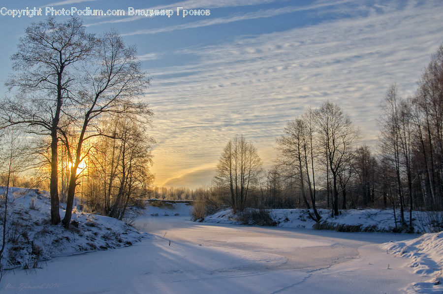 Landscape, Nature, Scenery, Ice, Outdoors, Snow, Road