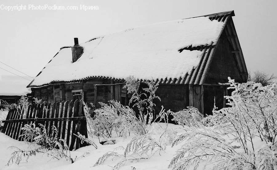 Ice, Outdoors, Snow, Coast, Sea, Water, Building