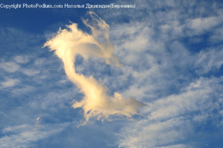 Azure Sky, Cloud, Outdoors, Sky, Cumulus