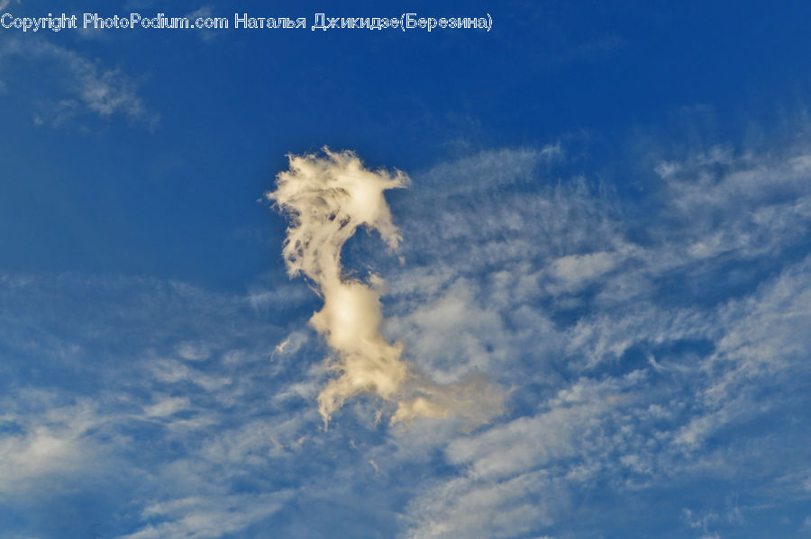 Azure Sky, Cloud, Outdoors, Sky, Cumulus