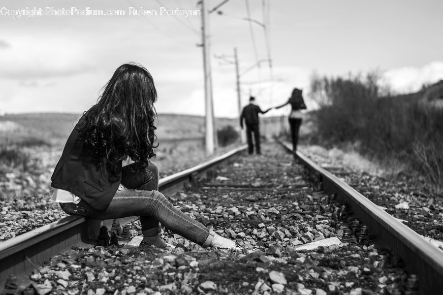 People, Person, Human, Rail, Train Track, Soil