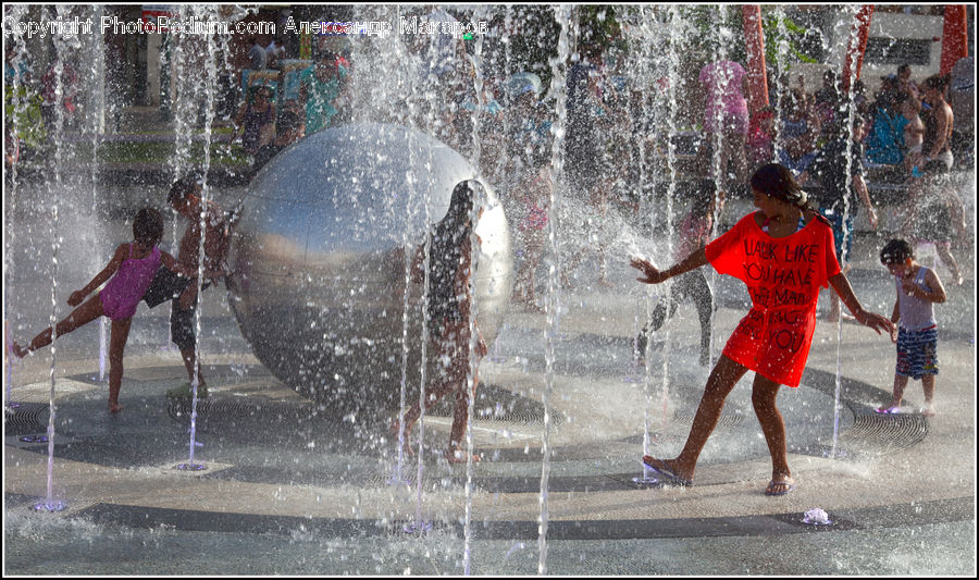 People, Person, Human, Fountain, Water, Ice, Outdoors