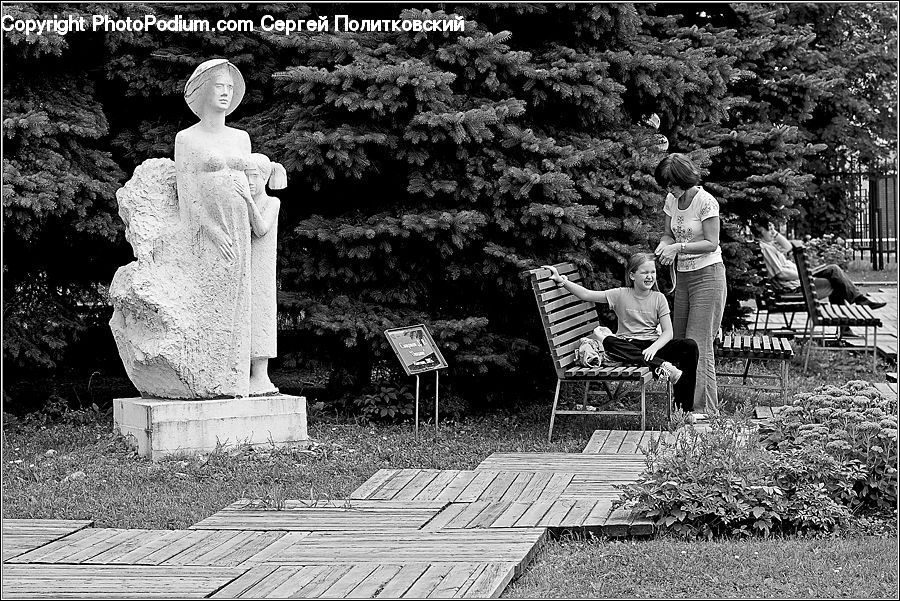 Human, People, Person, Bench, Art, Sculpture, Statue