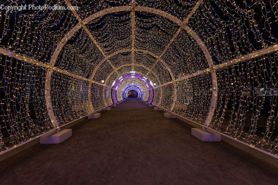 Corridor, Tunnel, Path, Road, Walkway, Arabesque Pattern, Lighting