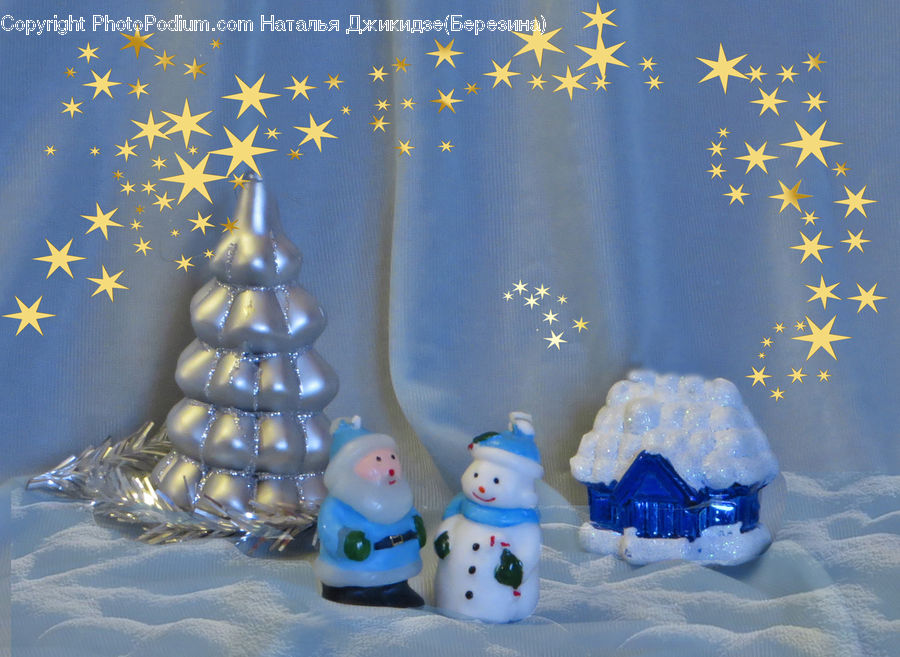 Ice, Snow, Snowman, Winter, Figurine, Toy, Bling