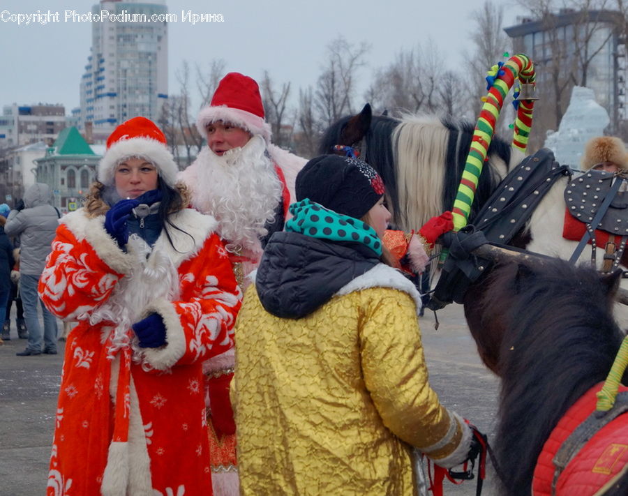 People, Person, Human, Clown, Performer, Ice, Snow